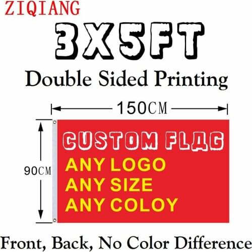 Custom Flag 3x5 FT Banner Flying 90x150cm Polyester Sports Advertising Car Decoration Home Gift Party Indoor Outdoor