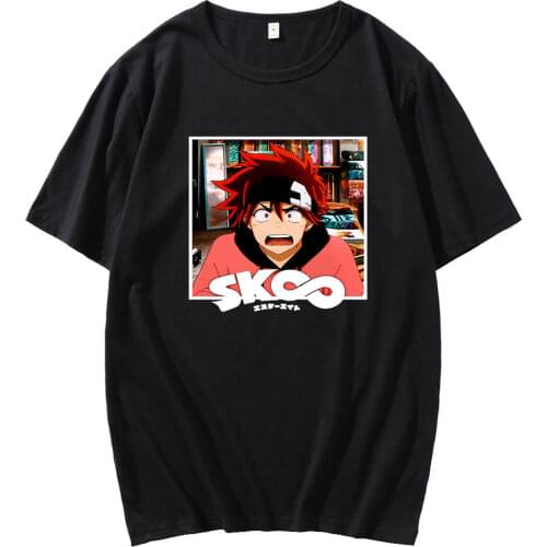Anime Tshirt SK8 The Infinity Short Sleeve Men Graphic Oversized men T-shirt Streetwear summer Comics T-shirt men All-match top