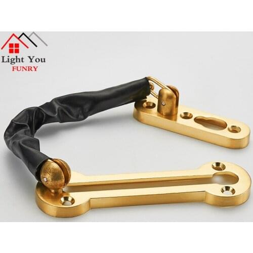 Hotel anti-theft door chain lock chain Household Indoor anti-theft buckle door bolt thickening door lock anti-lock buckle