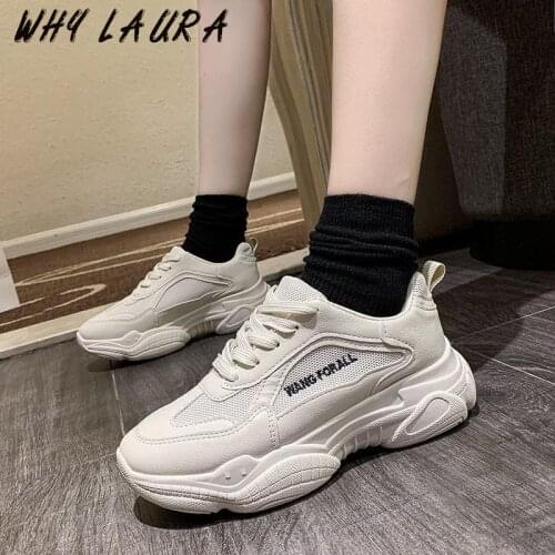 Platform Sneakers Women Breathable Leisure Walking Sports Running Shoes Outdoor Travel Fitness Sneakers Women Vulcanized Shoes