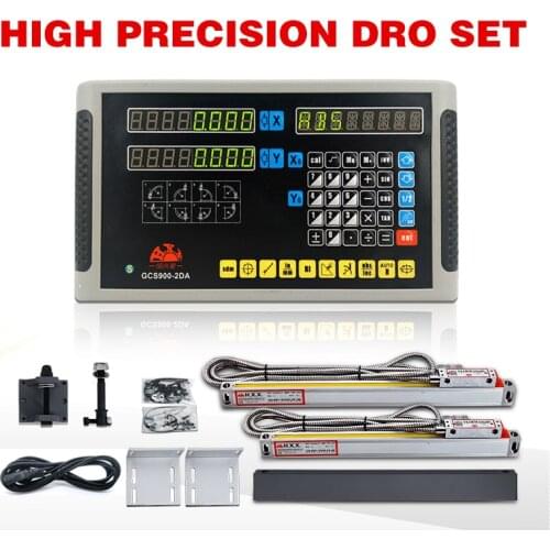 Milling Machine Ruler Tools Hot Sale Product Linear Encoder 2 exis Digital Display Readout (dro) For Lathe Measuring Instruments