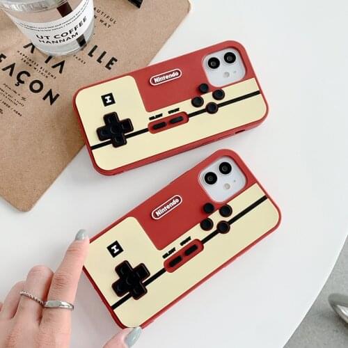 Cute Cartoon Retro Game Handle Case for iPhone 12 11 Pro X XR XS Max 6 6s 7 8 Plus SE 2020 mini Soft Silicone Cover