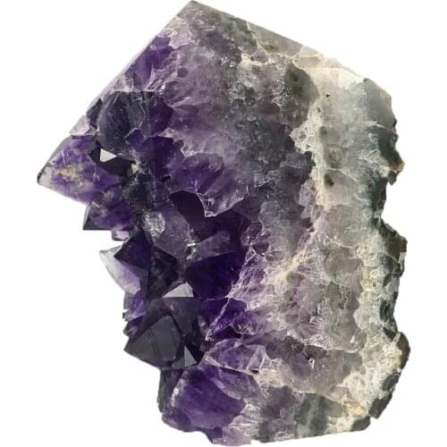 Natural Tower Amethyst Raw Quartz Purple Crystal Cluster Healing Stones Specimen Home Decoration Crafts Gift Wand