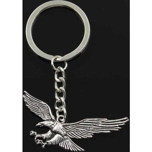 New Keychain 28x50mm Hawk Eagle Pendants DIY Men Car Key Chain Ring Holder Keyring Souvenir Jewelry Gift