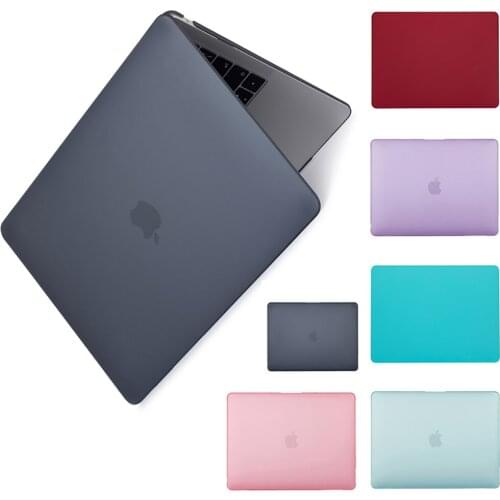 New Hard shell Matte Frosted Case Cover Sleeve For MacBook Air Retina Pro 13 15 inch A1990 2019 New Air 13 inch model A1932 case