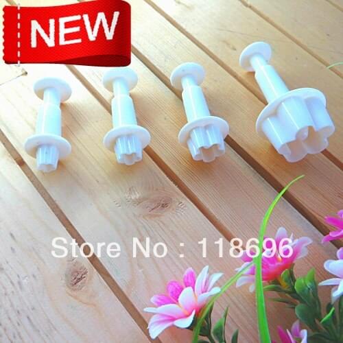 Holiday normal delivery)) plum blossom Leaf spring embossing Press Print Molds, four piece set