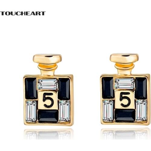 TOUCHEART Crystal Christmas Gift Earrings For Women Famous Brand Gold color Earring Fashion Jewelry Brincos Bijoux Ser150066