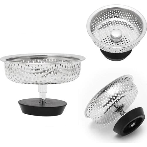 Mesh Kitchen Stainless Steel Sink Strainer Disposer Plug Drain Stopper Filter Dropship