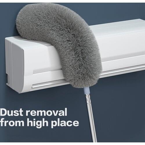 2.5m Tensible Feather Duster Cleaning Brush Soft Microfiber Dust Cleaner Home Car Computer Cleaning Tools