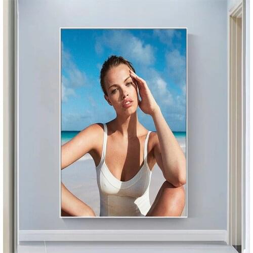 Silk Cloth Wall Poster Hailey Clauson Art Home Decoration Gift