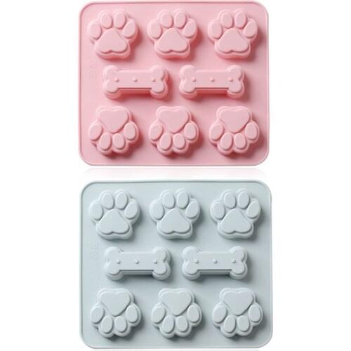 Cat Paw Bone Combination Silicone Mold Chocolate Pudding Jelly Mold DIY Making Baking Mold Cake Decoration Accessories
