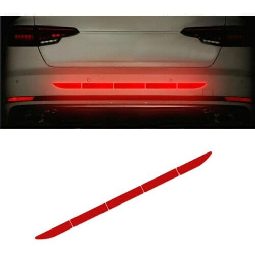 Reflective Car Warn Strip Tape Bumper Safety Stickers Decals Paster Accessories Car Reflective Strip