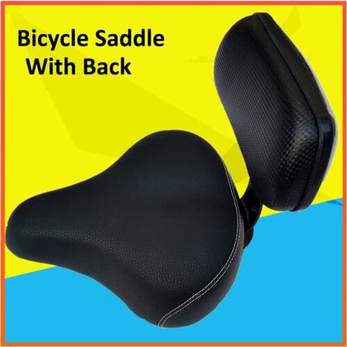 Universal Bicycle Saddle front Seat with Back Rest Support Bicycle Accessories Part for Electric Vehicle Bicycle Seat
