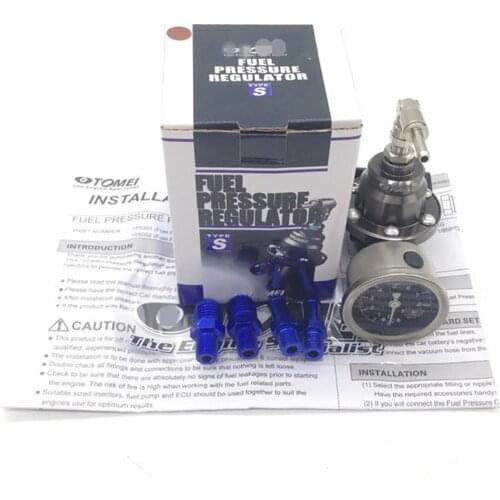 Universal Adjustable Fuel Pressure Regulator tomei type With original gauge and instructions Fuel pressure Gauge Accessories