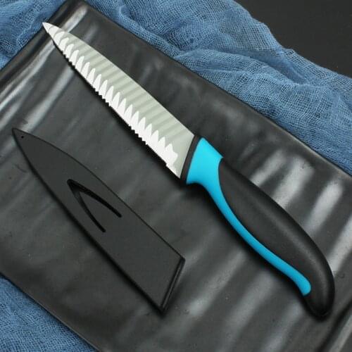 Wave Knife With Serrated Cut Frozen Meat Knife Multi-Purpose Knife Kitchen Fruit Knife Stainless Steel Kitchen нож бабочка