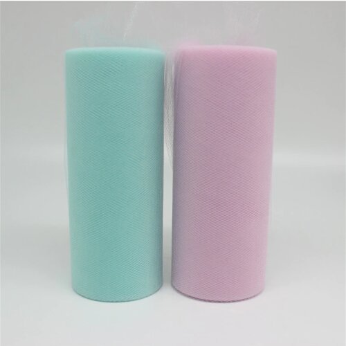 15cm 25Yards Baby Shower Tulle Roll Tutu Skirt Pom Tulle Organza Spool DIY Wedding Birthday Gift Princess Party Suplies