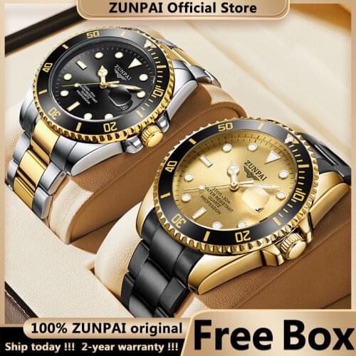 Мужские часы из нержавеющей стали ZUNPAI ZP China At AliExpress