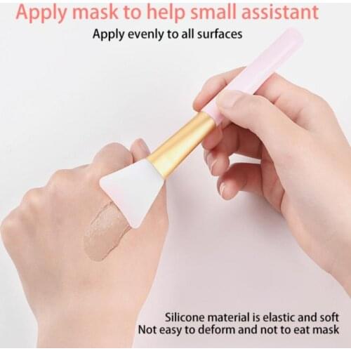 1 Pcs Facial Mask Brush Blending Liquid Mask/Clay Mask Soft Head Silicone Toner Mask Stick DIY Beauty Tool