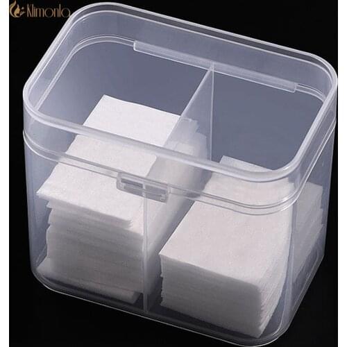 1Piece Transparent Plastic Storage Box Multipurpose Display Rounded Corners And Dust Lock Nail Art Care Tool Box Nail Towel