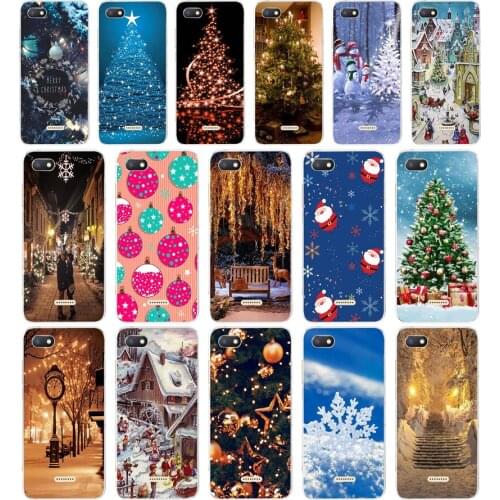 114AA The Christmas tree gift Soft Silicone Tpu Cover phone Case for Xiaomi Redmi 6 Pro 6A 7A Note 6 Pro 7 case