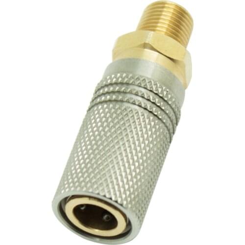 2 pcs/lot 1/8BSP & 1/8NPT & M10*1 Paintball PCP Charging Hose EXTENDED Quick Coupler Socket