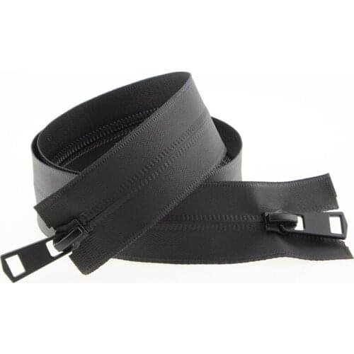 5# Waterproof Zippers Double Slider Open-end Plastic Nylon Zippers DIY Craft Bag Garment Accessories Sewing Supplies 60-150cm