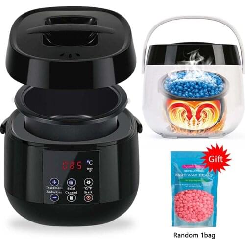 500CC Wax Heater Hair Removal Machine LCD Display Smart Waxing Machine SPA Hand Feet Body Epilator Paraffin Wax Warmer Fast Heat