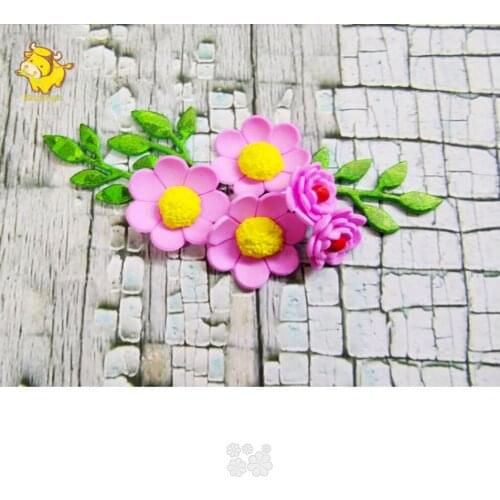 Seven Petal Flowers Metal Dies Cut Template for Embossing DIY Stencil Paper Album Gift Cards Making New Dies Scrapbooking Cut