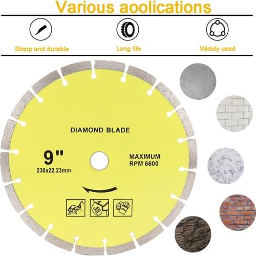 105-230mm Diamond Saw Blade Wheel Cutting Disc for Concrete Marble Masonry Tile Engineering Cutting Dry or wet Cutting Blad