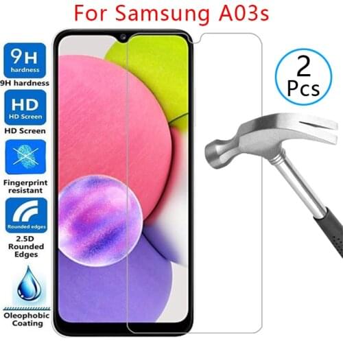Case for samsung a03s cover screen protector tempered glass on galaxy a 03s 03 a03 s 6.5 protective phone coque bag samsunga03s