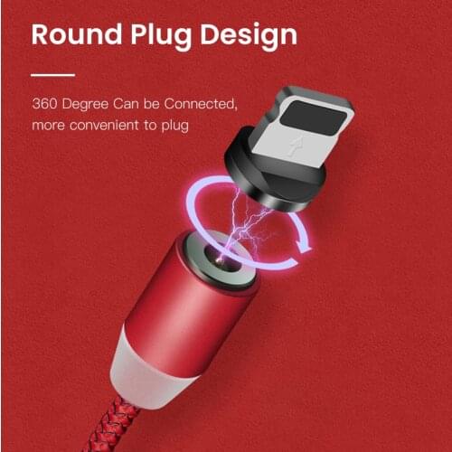 LED Magnetic USB Cable Fast Charging USB Type C Phone Cable Magnet Charger Data Charge Micro USB For iPhone 11 For Xiaomi