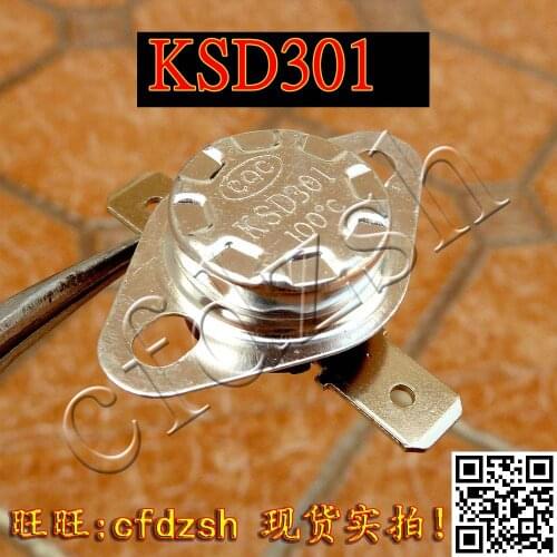 KSD301 100 degrees dead deduction often closed sudden jump thermostat thermal protection kettle temperature control switch