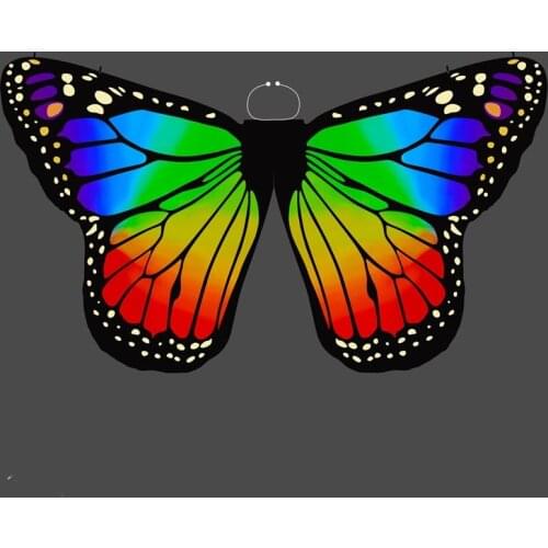 Hot Selling Women High Quality Dancing wing colored butterfly props Children Girl belly dancing butterfly wings cheap