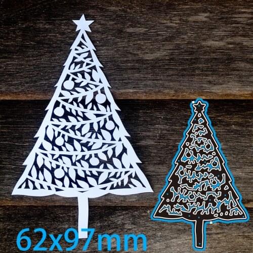 Metal Dies Christmas Tree New Stencils DIY Scrap booking Paper Cards Craft Making Craft Decoration 62*97mm