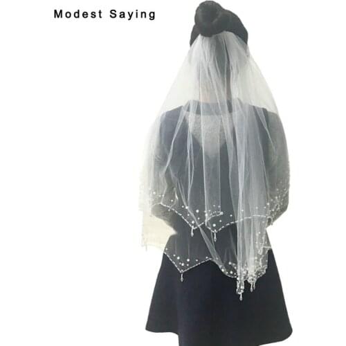 Свадебные короткие фаты Modest Saying China At AliExpress