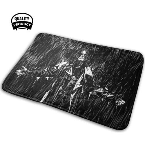 It Can’T Rain All The Time Soft House Family Anti-Slip Mat Rug Carpet Crow Movie 90S Classic Brandon Gothic Lee Comic
