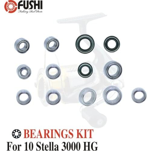 Fishing Reel Stainless Steel Ball Bearings Kit For Shimano 10 Stella 3000 HG / 02435 Spinning reels Bearing Kits