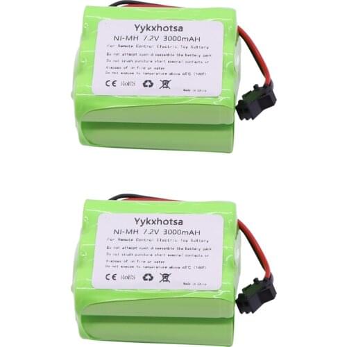 NI-MH Battery 3000mAH 7.2v AA battery SM Plug for rc cars Telerobot boat Tank toy tools model 7.2 v 3000 mAH Electric toys parts