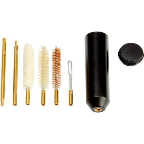 7pcs/set Pocket Size Pistol Professional gun Cleaning Kit Hand Gun Rod Brush Quality cleaning tools 22/45/357/9 mm