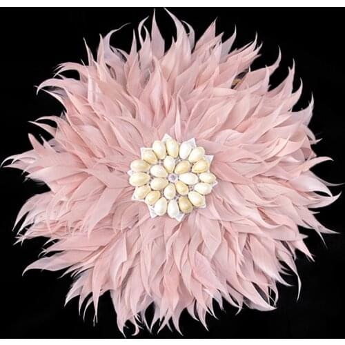 Fluffy Leather Pink Goose Feathers Table Pad DIY Wedding Centerpiece Accessories Carnival Dorm Blanket Decoration Plumes Crafts