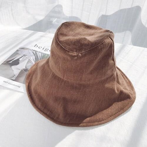 Hat female summer big eaves sunscreen fisherman hat 2021 new sun hat Japanese outdoor sun hat