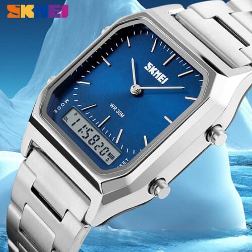 SKMEI 1220 Fashion Casual Men Watch Digital Dual Time Sports Chronograph 3bar Waterproof Quartz Wristwatches relogio masculino