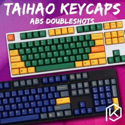 Taihao abs double shot keycaps for diy gaming mechanical keyboard color of top gun dz hydro biochemistry radiation