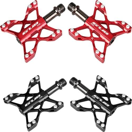 GUB 009 Mountain Bike Road Bicycle Pedal clips CNC Cr Mo steel Sealed bearing Axle Cycling Alloy MTB Pedals accessories adults