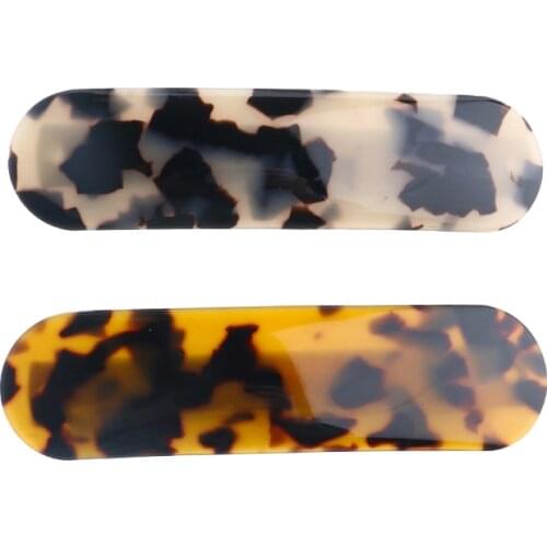 3pcs 50% OFF wholesale Spring Ponytail Clip Acetic Acid spring clip two colors hairpin barretttes headwear