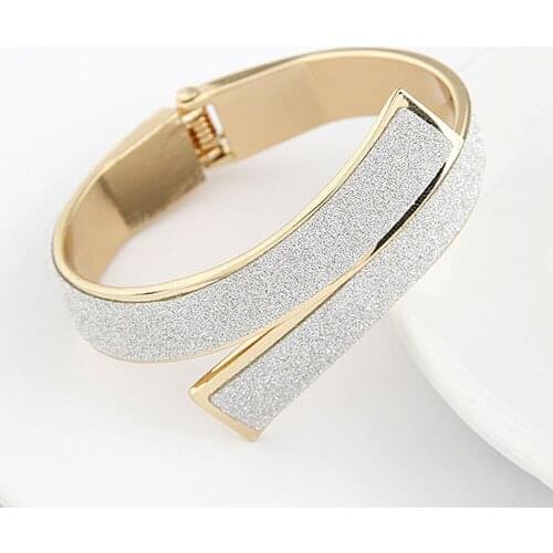 Bluelans Fashion Womens Simple Elegant Glitter Open Cuff Bracelet Bangle Jewelry Gift