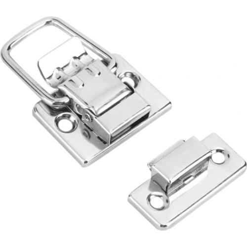 10Pcs Suitcase Latches Hasps Silver Fastener Toggle Latch Catch Case Boxes Chests Lock
