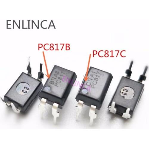 100PCS PC817 PC817C EL817 DIP-4 Optocoupler Original IC chip Chipset