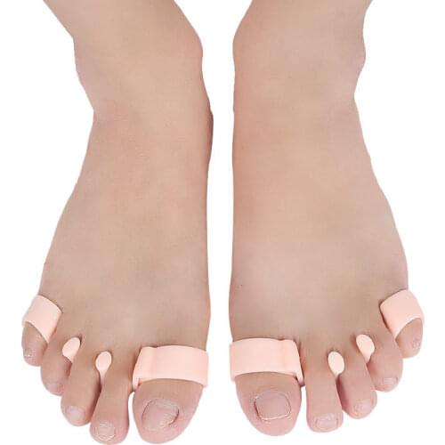 2Pcs=1Pair Silicone Toes Separator Bunion Bone Ectropion Adjuster Toes Outer Appliance Foot Care Tools Hallux Valgus Corrector