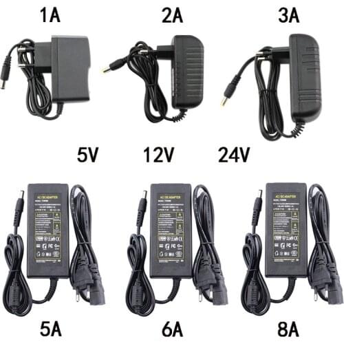 DC 5V 2A 3A 5A 8A AC 100-240V Converter power Adapter Lighting Transformer 220v to 5v for monitor LED Strip Switch Switch Power